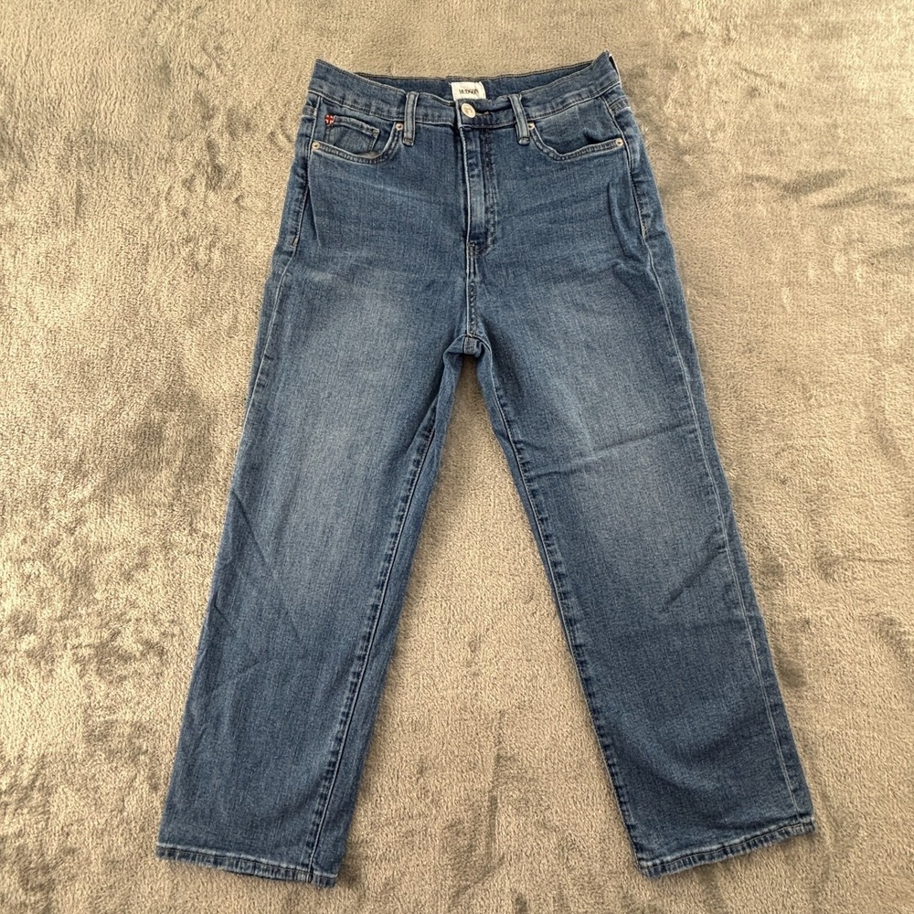 Hudson Noa Jeans MidRise Straight Crop Womens 28 Medium Wash Stretch 25" Inseam